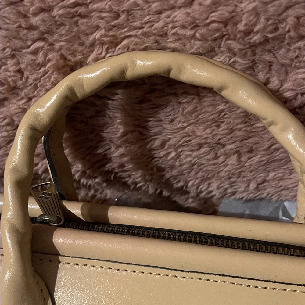Patricia Nash Tan Satchel with Nice, France Cityscape Art - Picture 3 of 9